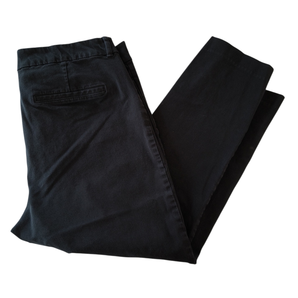 Old Navy Black High-Rise Pixie Skinny Cropped Trousers Size 16